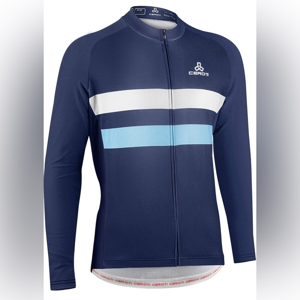 NWT- CEROTIPOLAR Snug Fit Long Sleeve Cycling Jersey/Jacket - Fleeced